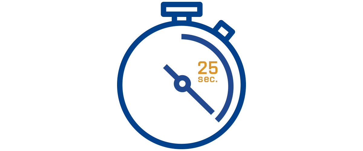 Time to result reduced by up to 50%